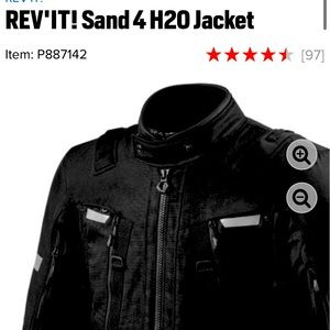Rev-It Sand 4-H20 Motorcycle Jacket brand new, black.
